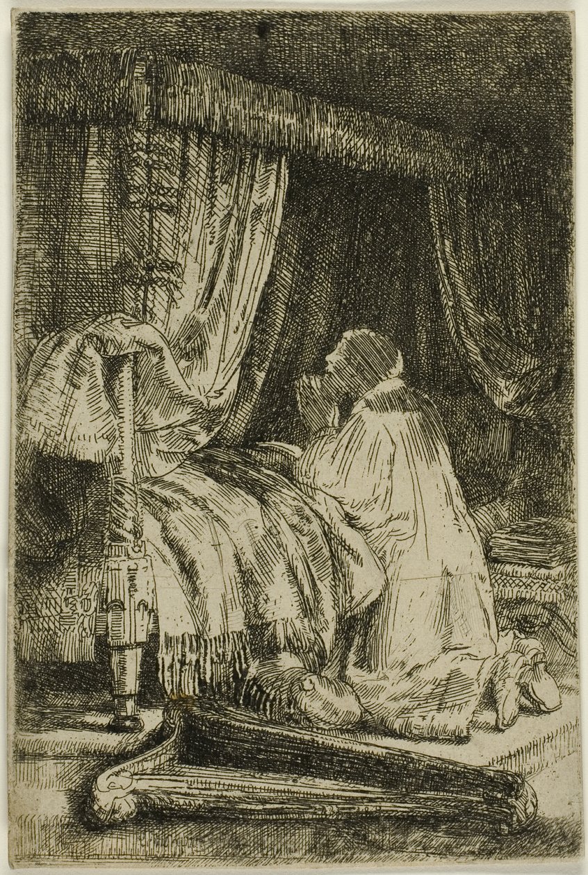 David v modlitbě od Rembrandt van Rijn