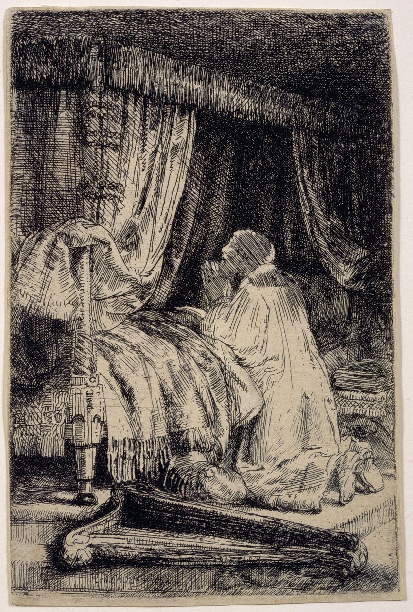 David v modlitbě od Rembrandt van Rijn