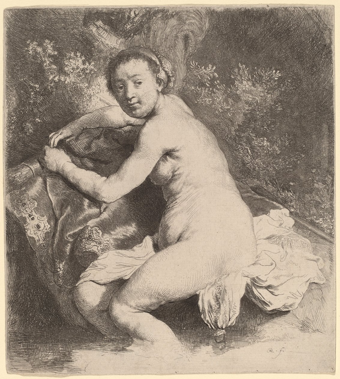 Diana ve vaně od Rembrandt van Rijn