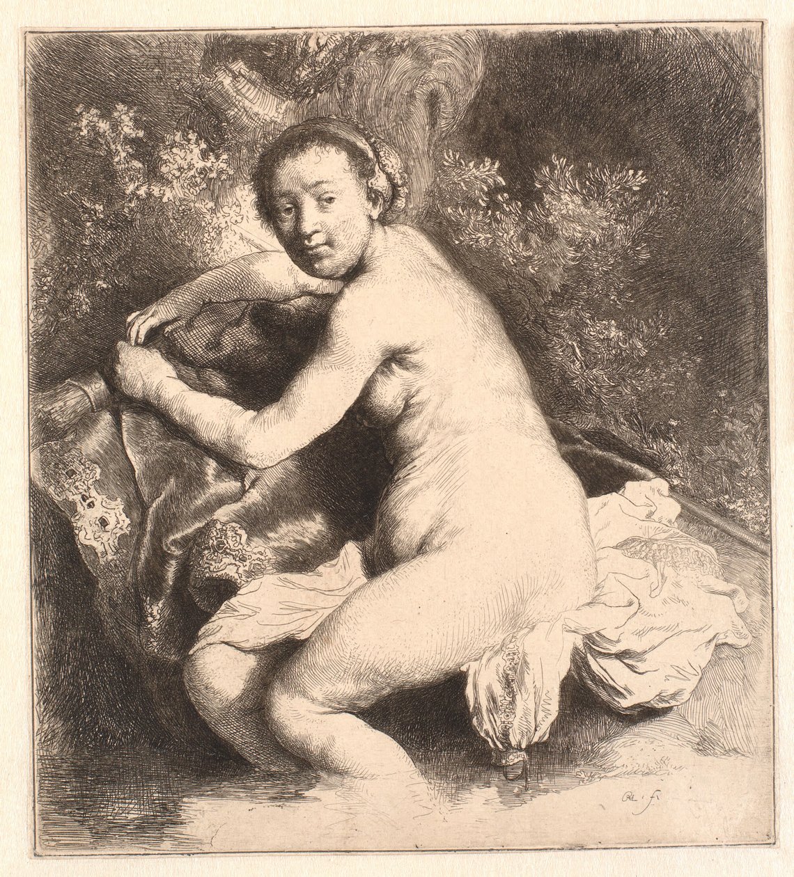 Diana ve vaně od Rembrandt van Rijn