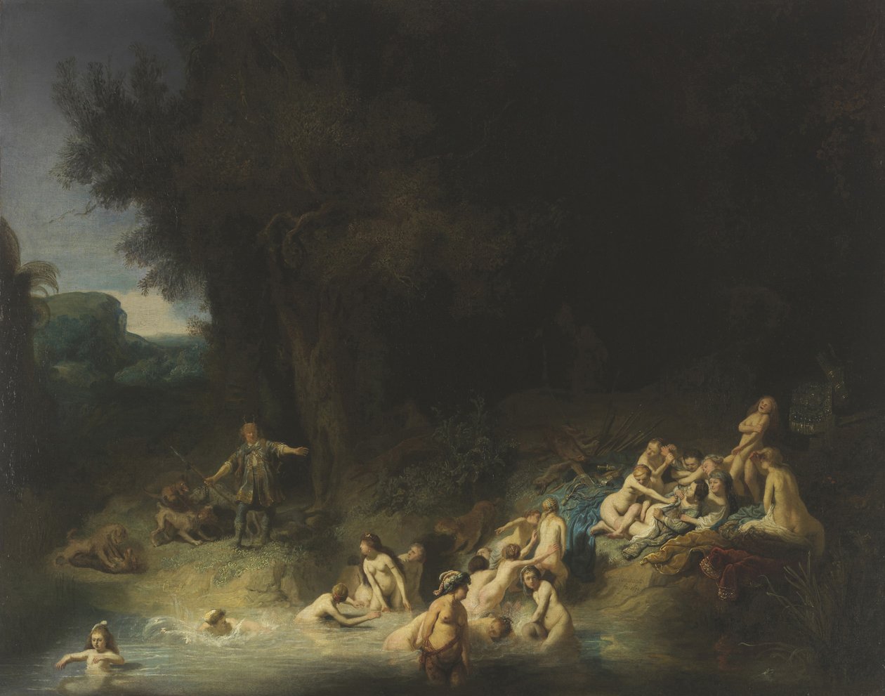 Diana s Actaeonem a Callisto, 1634 od Rembrandt van Rijn