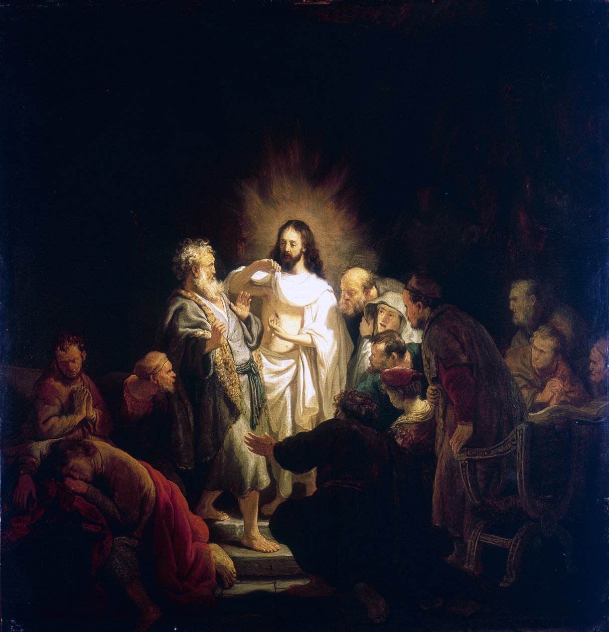 Pochybující Thomas, 1634 od Rembrandt van Rijn