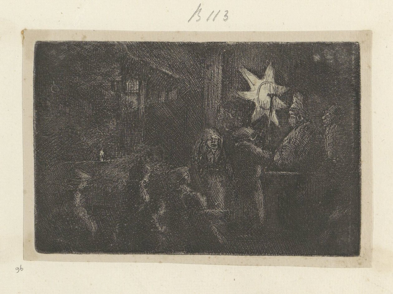 Epiphany: noční kousek Recueil de quatre-vingt-cinq estampes originales (název série) od Rembrandt van Rijn