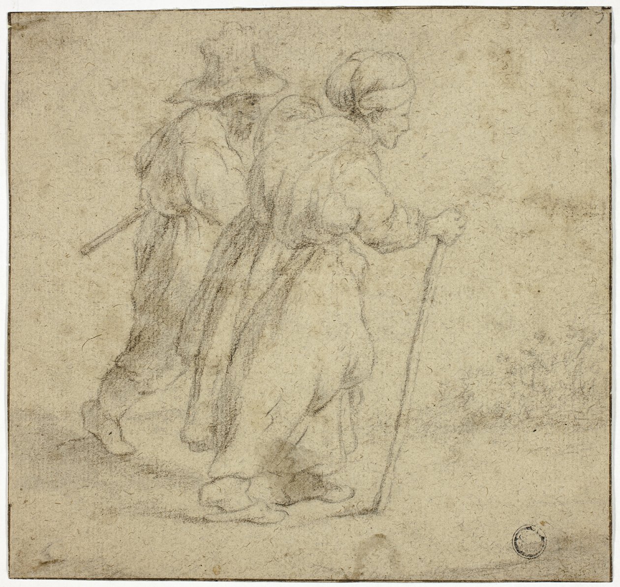 Starší selský pár od Rembrandt van Rijn