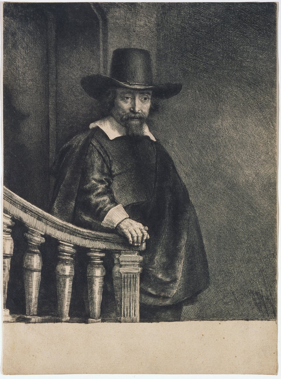 Ephraim Bueno (Bonus), lékař od Rembrandt van Rijn