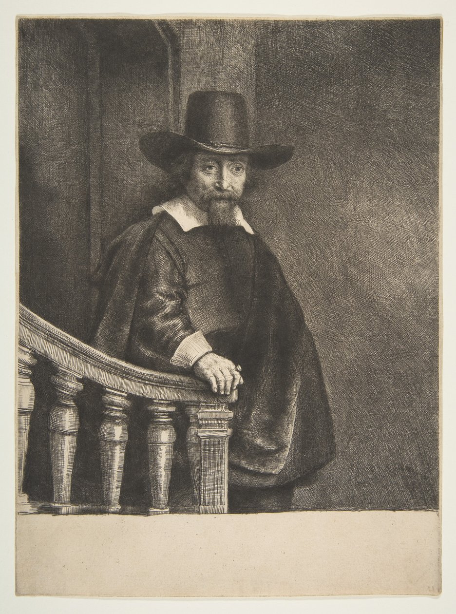 Ephraim Bueno, židovský lékař, 1647. od Rembrandt van Rijn