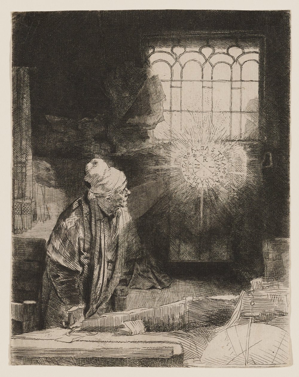 Faust (Učenec ve své pracovně) od Rembrandt van Rijn