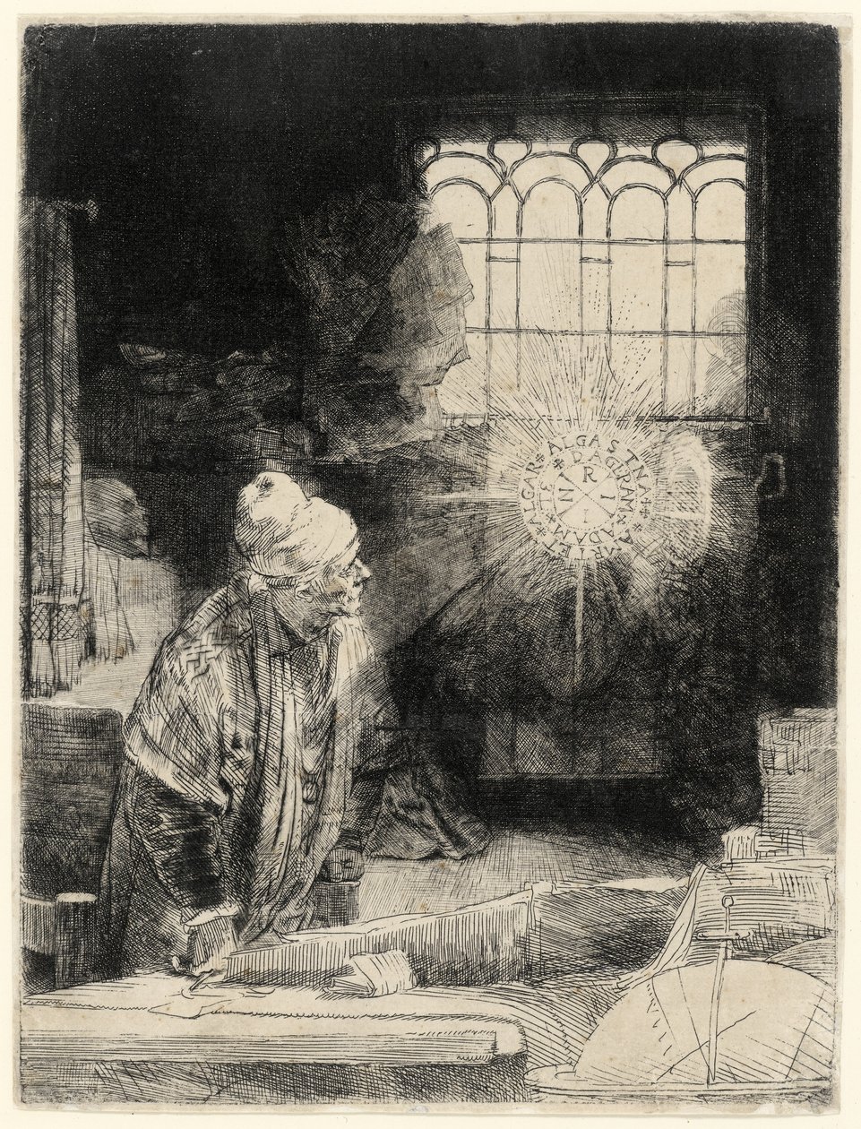 Faust, hospoda. 1652 od Rembrandt van Rijn