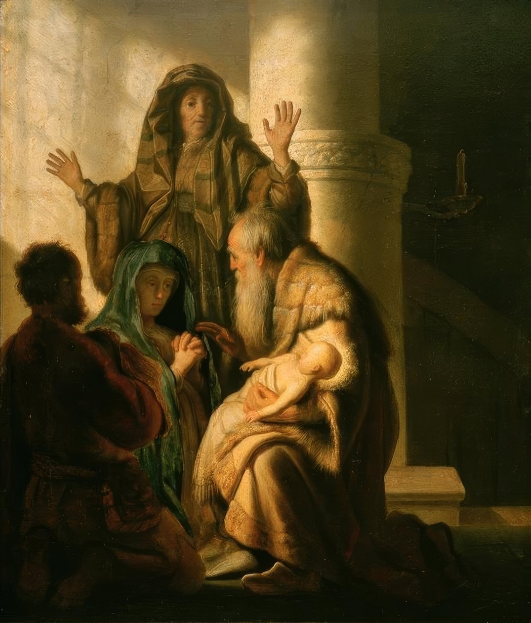 Hanna a Simeon v chrámu od Rembrandt van Rijn