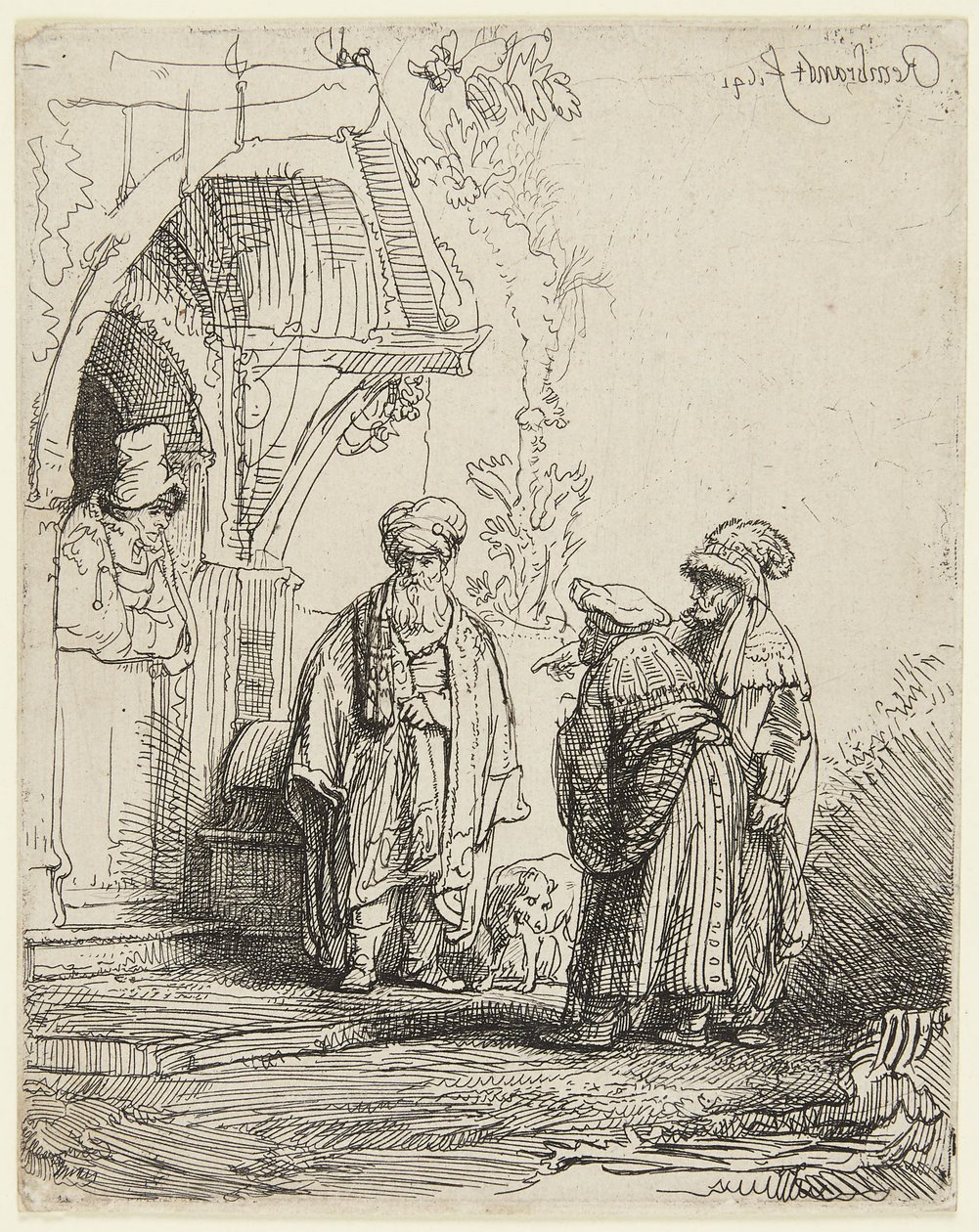 Jakub a Lában od Rembrandt van Rijn