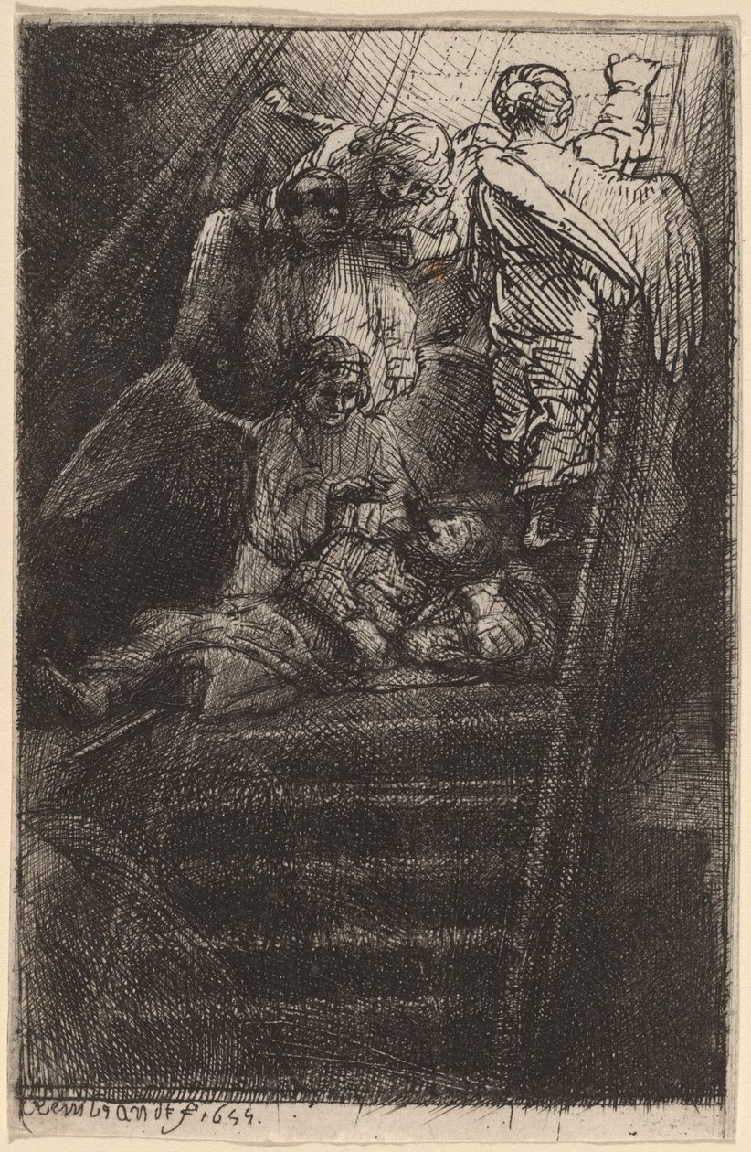 Jakubův žebřík od Rembrandt van Rijn