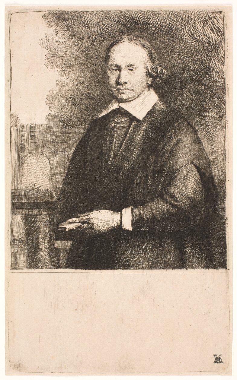 Jan Antonide van der Linden, profesor medicíny od Rembrandt van Rijn