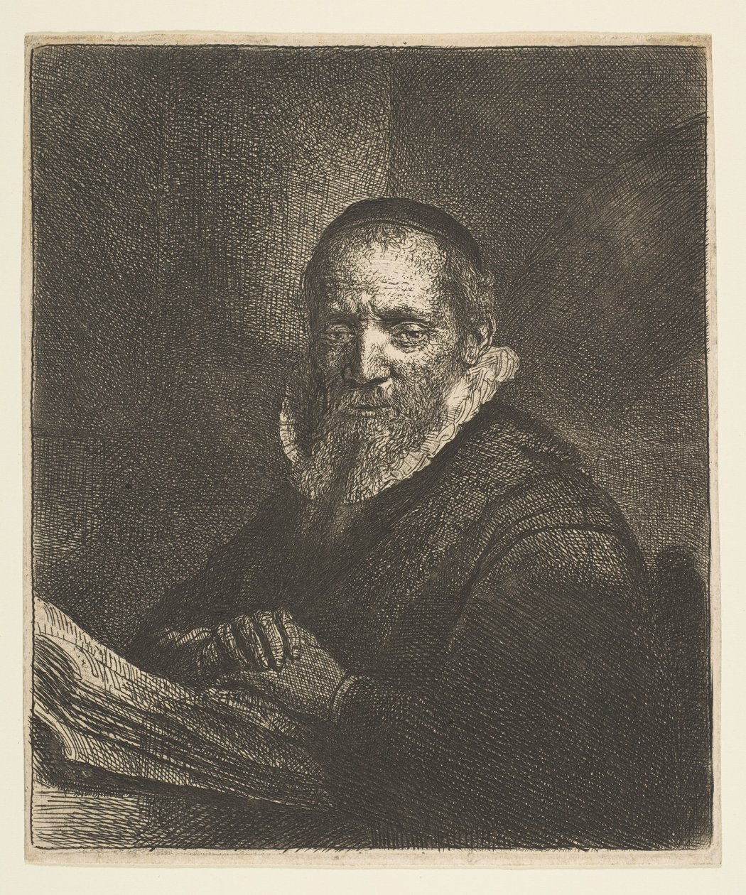 Jan Cornelius Sylvius, 1633 od Rembrandt van Rijn