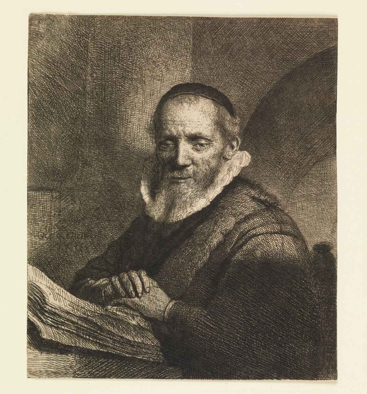 Jan Cornelis Sylvius, kazatel od Rembrandt van Rijn