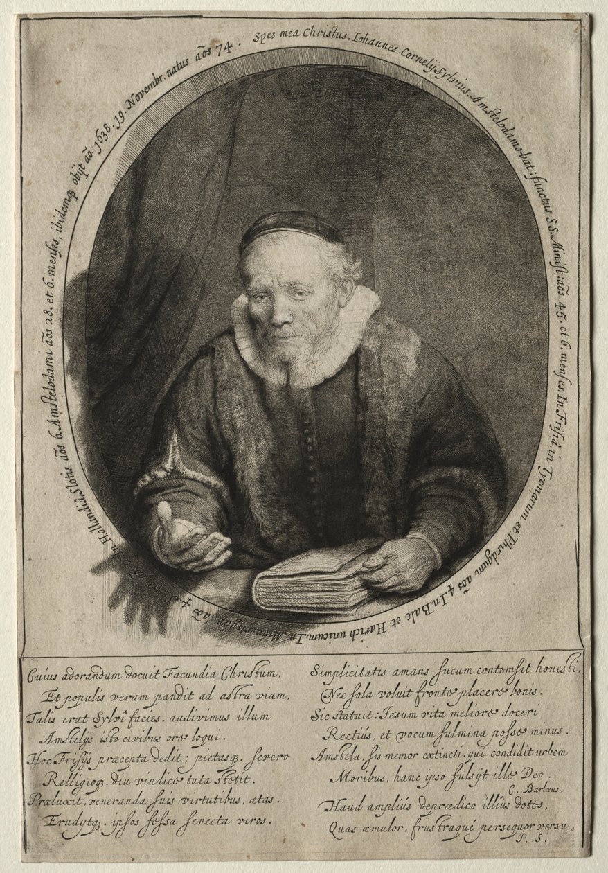 Jan Cornelis Sylvius, kazatel, 1646. od Rembrandt van Rijn