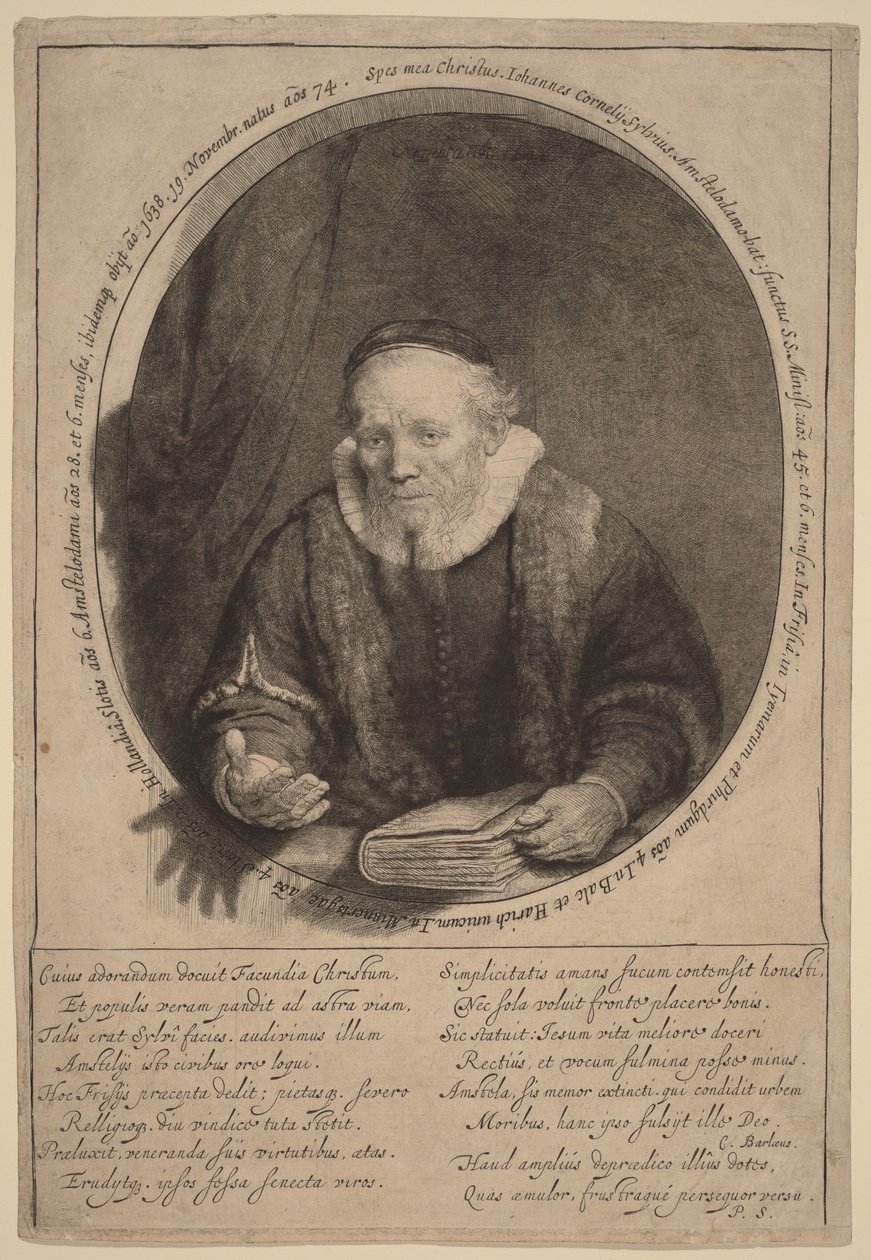 Jan Cornelisz Sylvius od Rembrandt van Rijn