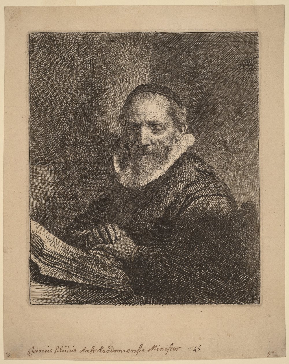 Jan Cornelisz Sylvius od Rembrandt van Rijn