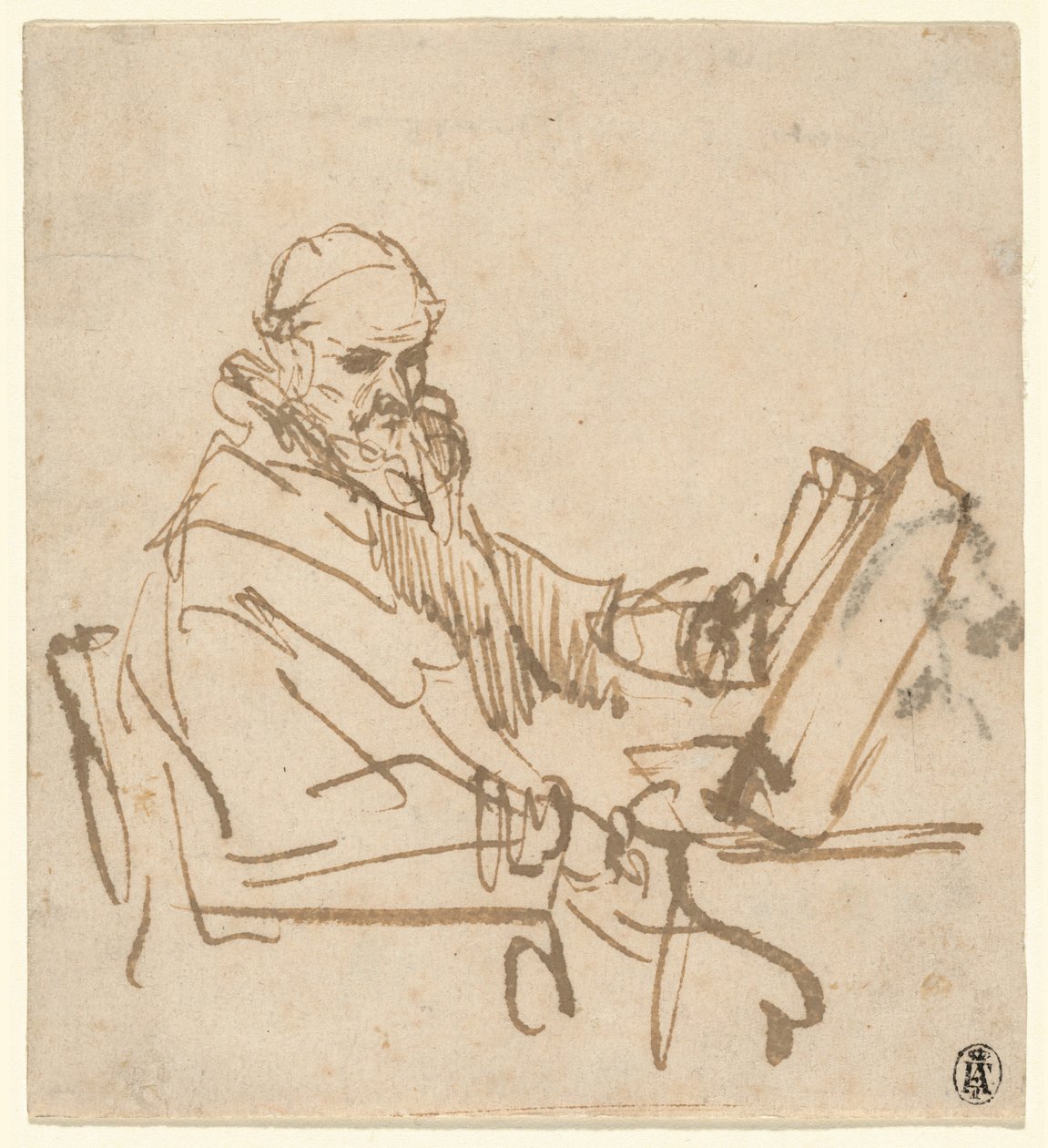 Jan Cornelisz Sylvius, kazatel od Rembrandt van Rijn