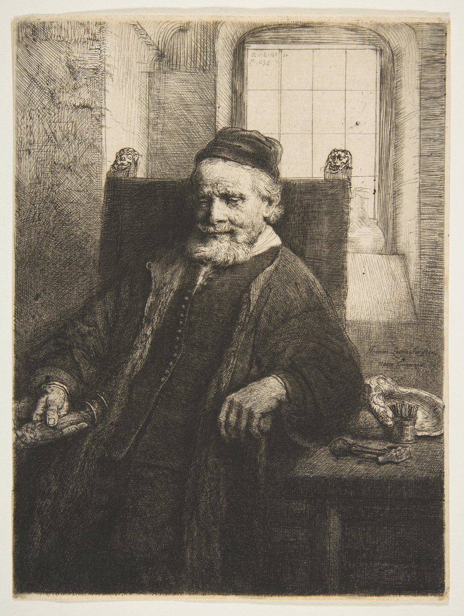 John Lutma, zlatník, 1656. od Rembrandt van Rijn