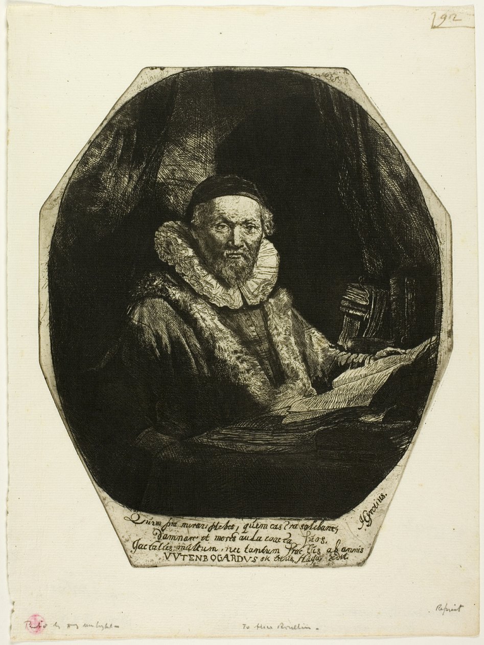 Jan Uytenbogaert od Rembrandt van Rijn