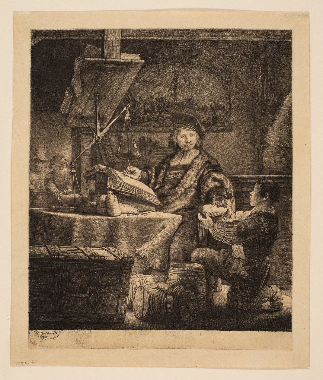 Jan Uytenbogaert, generální přijímač („The Goldweighter“) od Rembrandt van Rijn