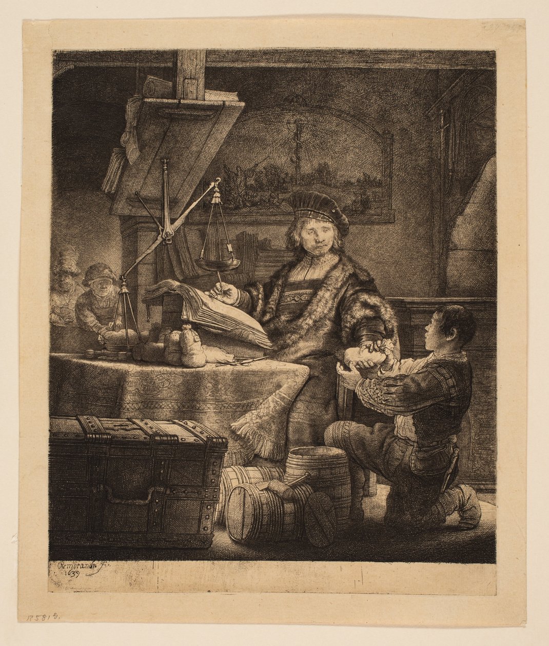 Jan Uytenbogaert, generální přijímač („The Goldweighter“) od Rembrandt van Rijn