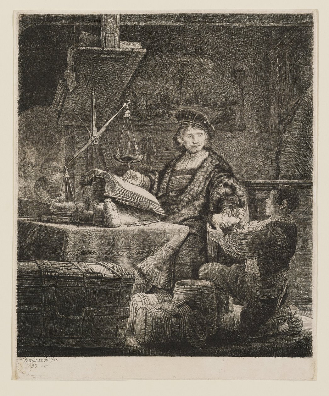 Jan Uytenbogaert, generální správce od Rembrandt van Rijn
