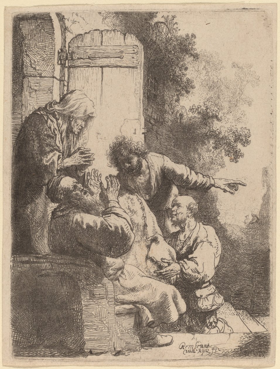 Josefův kabát přinesl Jacobovi od Rembrandt van Rijn