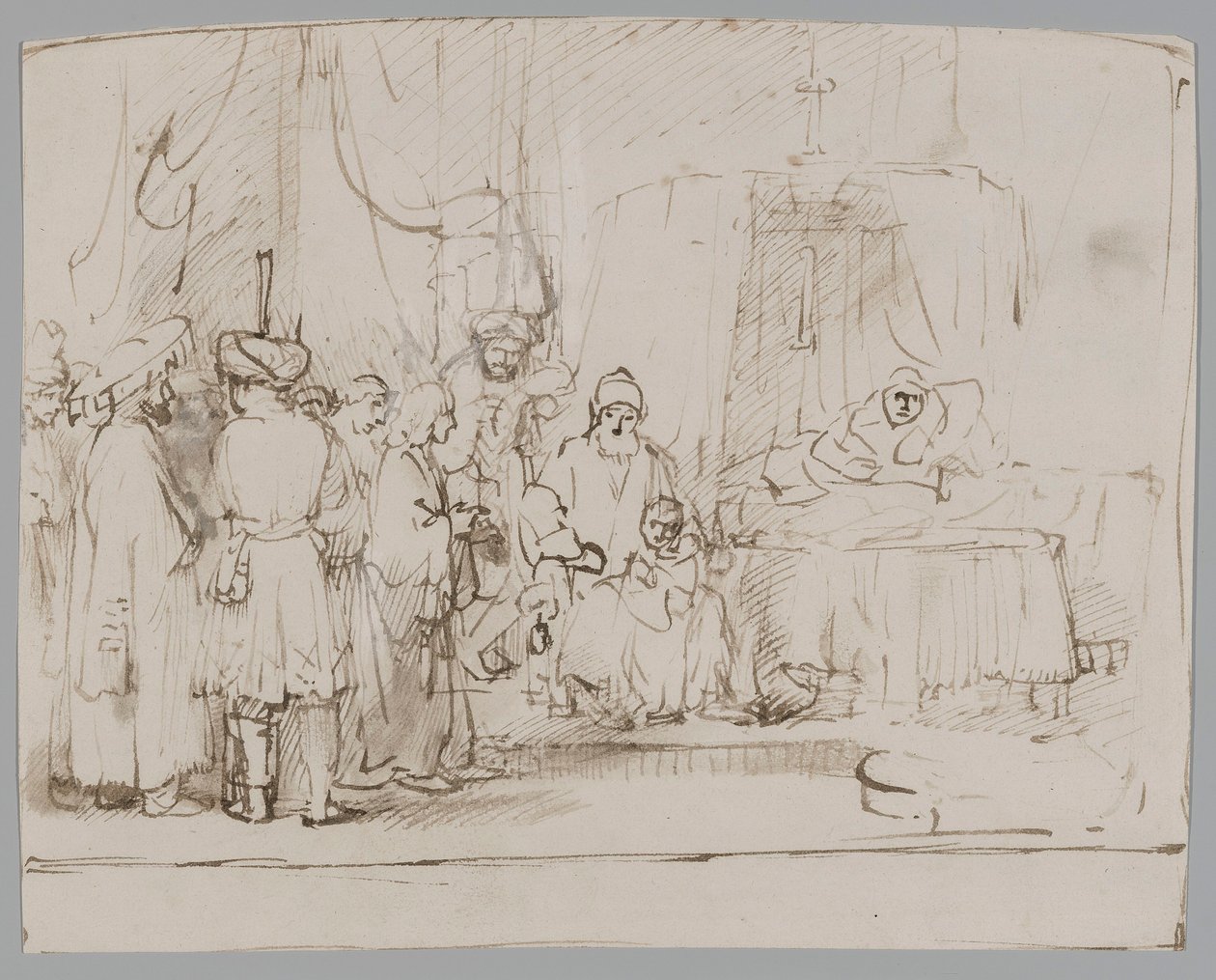 Josef vypráví své sny rodičům a bratrům od Rembrandt van Rijn