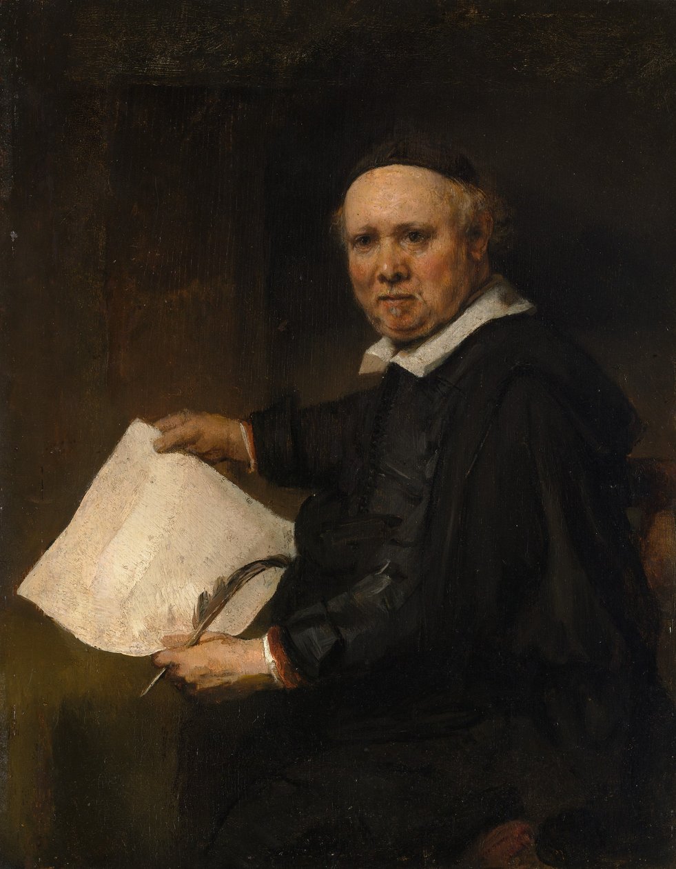 Lieven Willemsz van Coppenol narozen kolem roku 1599, zemřel roku 1671 nebo později. od Rembrandt van Rijn