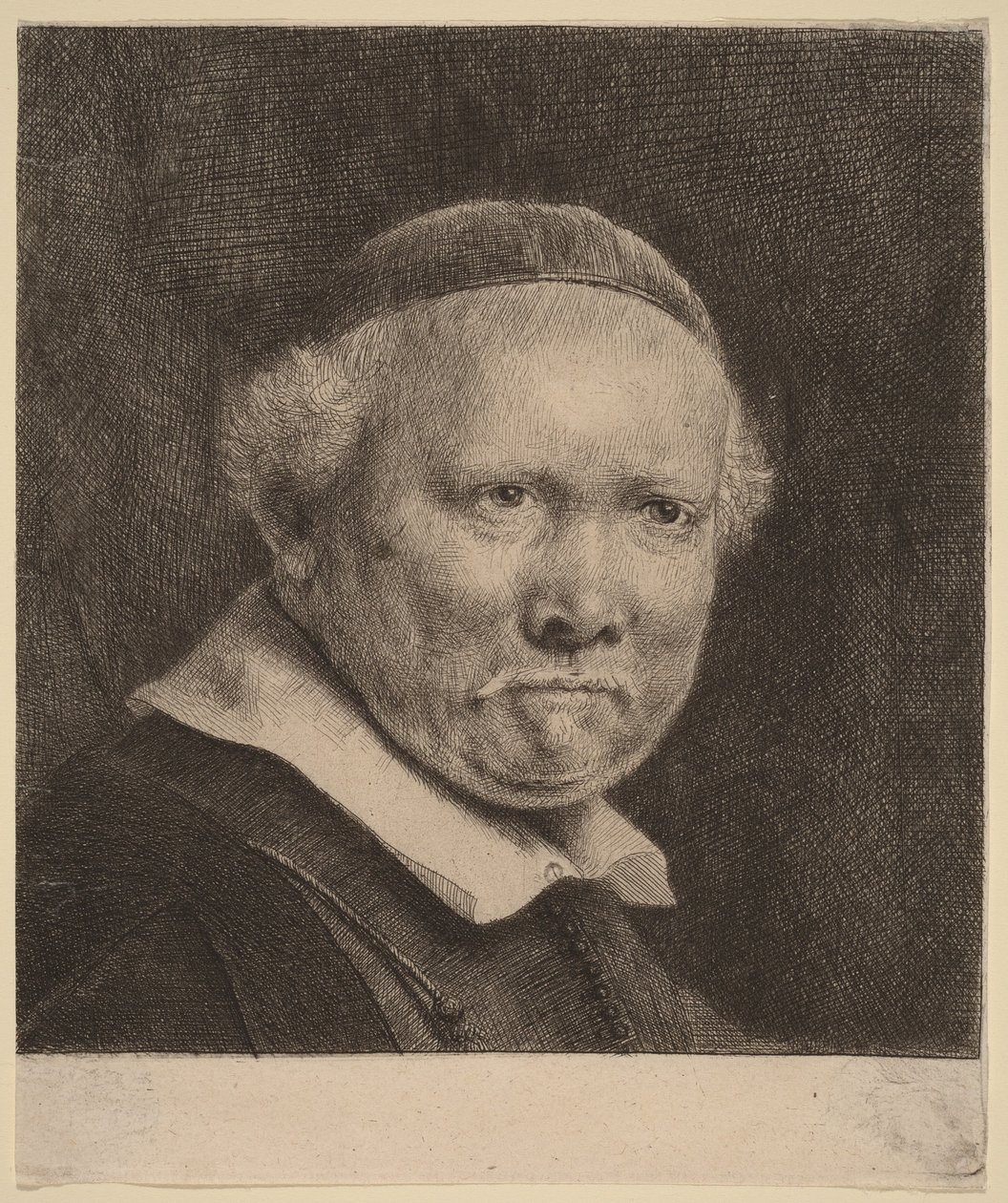 Lieven Willemsz van Coppenol: Větší deska od Rembrandt van Rijn