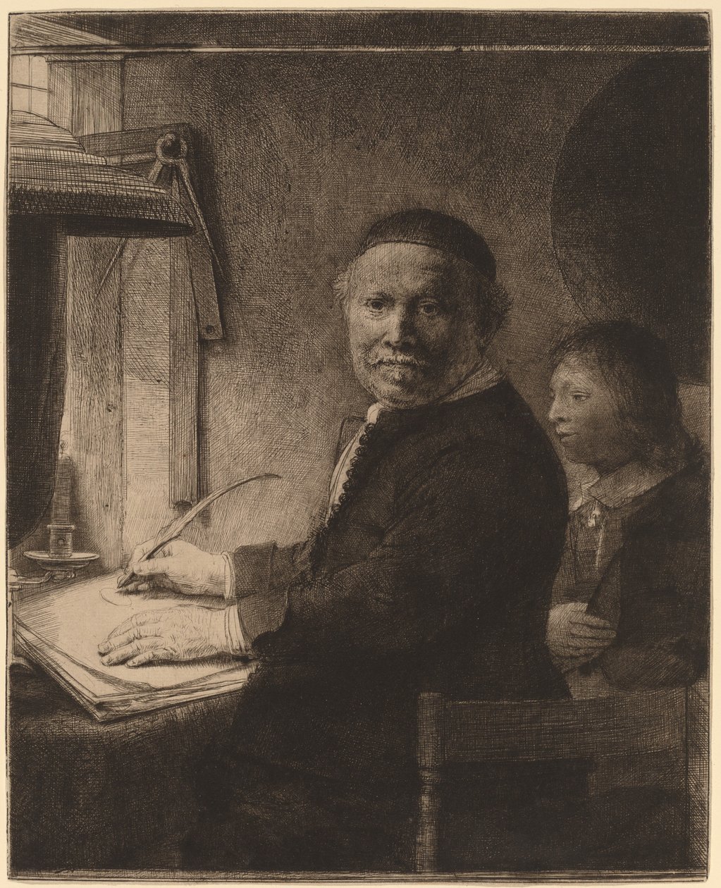 Lieven Willemsz van Coppenol: Menší talíř od Rembrandt van Rijn