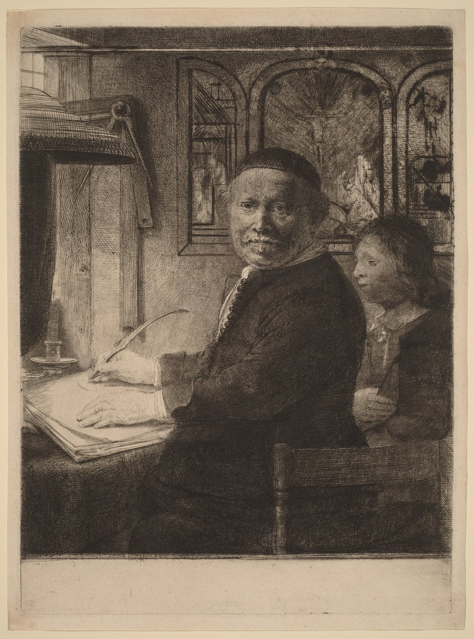 Lieven Willemsz van Coppenol: Menší talíř od Rembrandt van Rijn