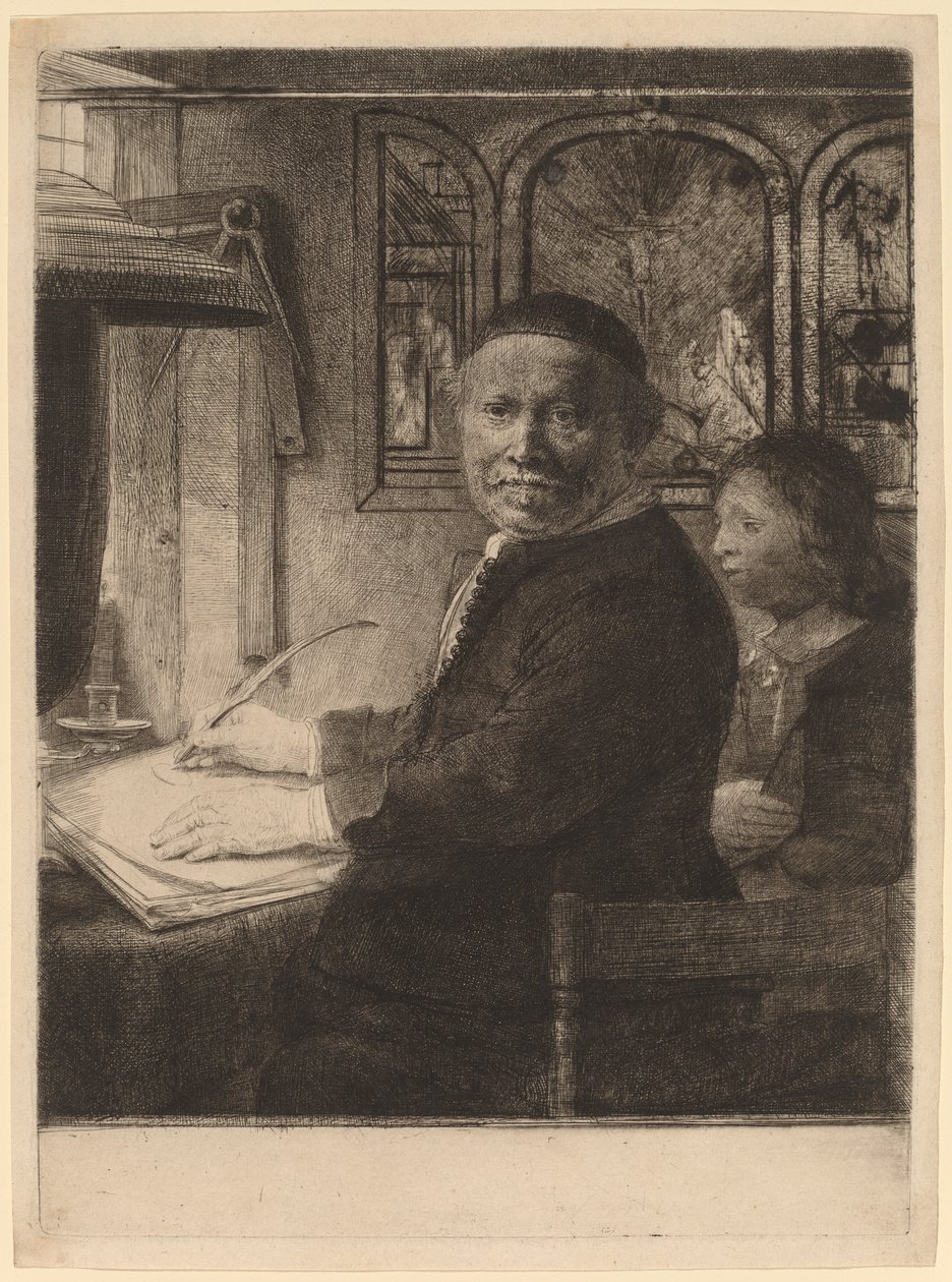 Lieven Willemsz van Coppenol: Menší talíř, c. 1658. od Rembrandt van Rijn