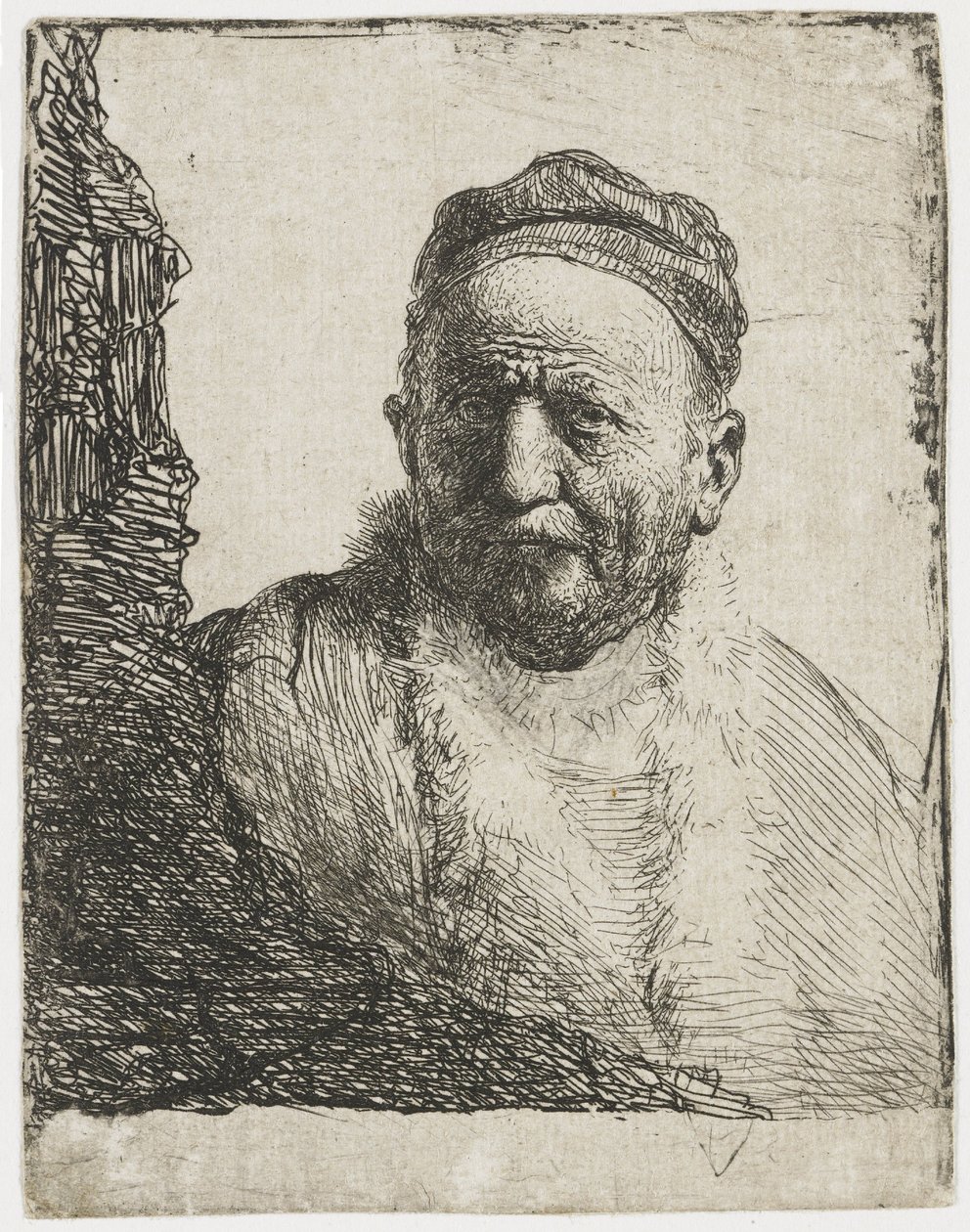 Muž s čepičkou od Rembrandt van Rijn