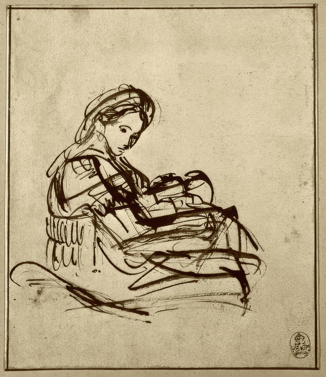 Marie s dítětem od Rembrandt van Rijn