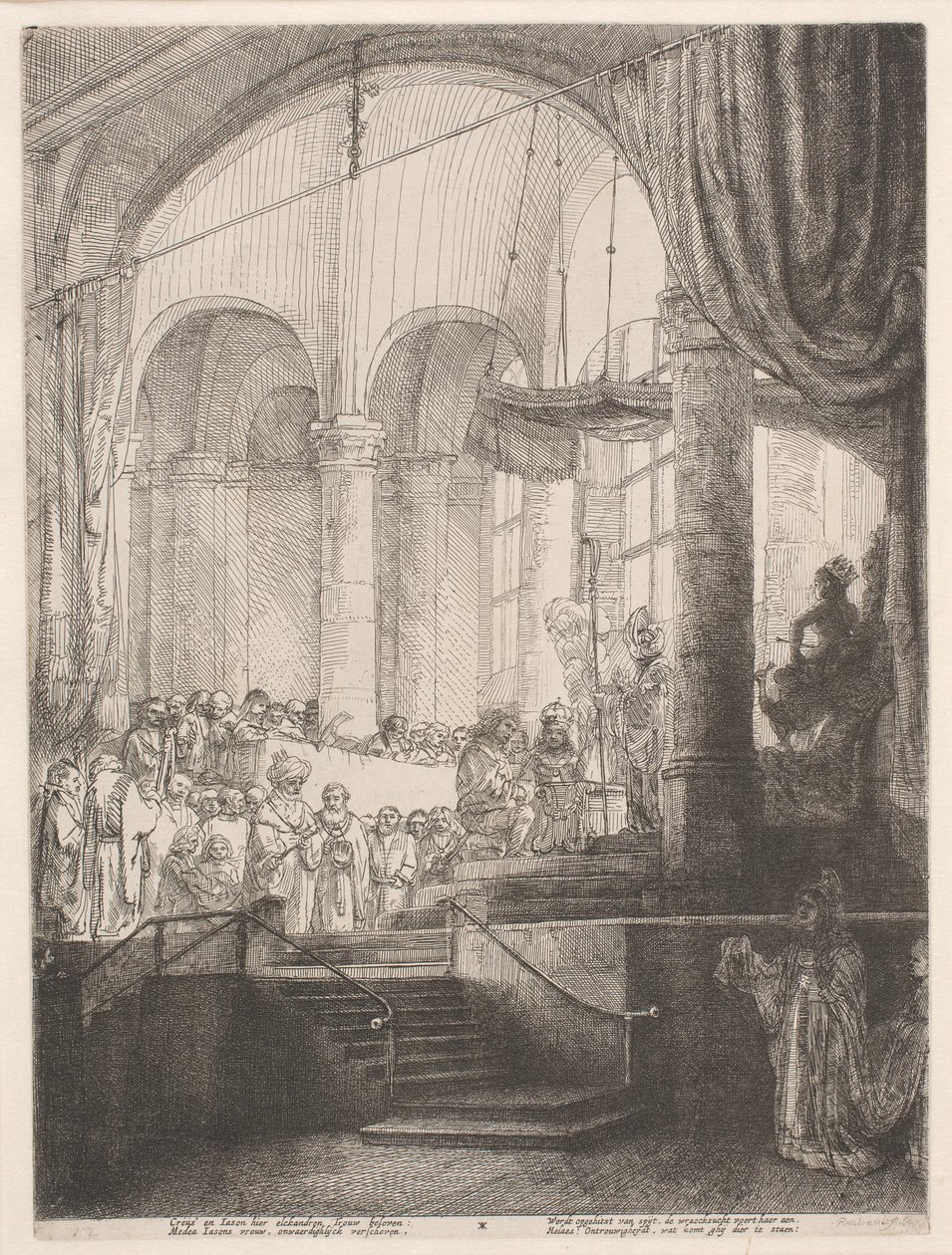 Medea: aneb Svatba Jásona a Kreusy od Rembrandt van Rijn