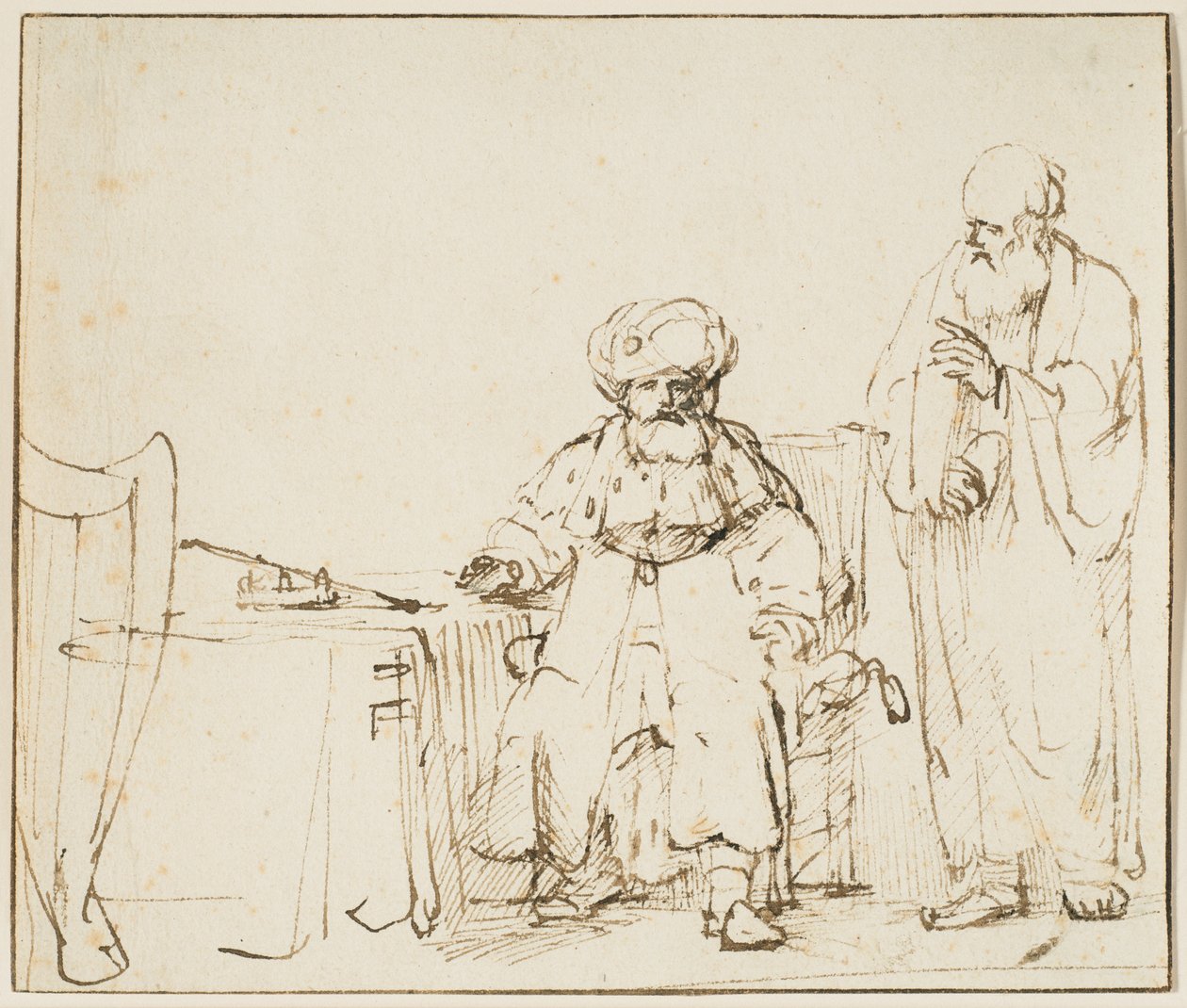Nátan napomíná Davida od Rembrandt van Rijn