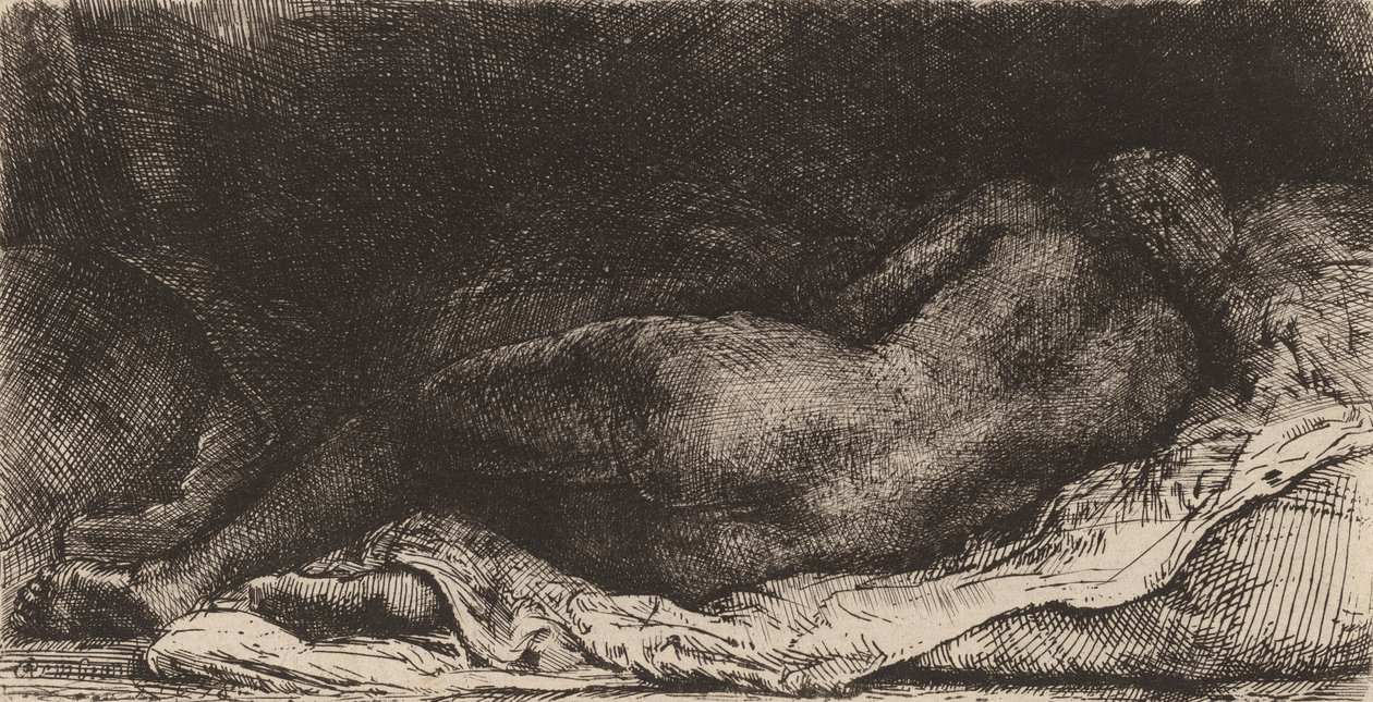 Negress vleže, 1658. od Rembrandt van Rijn