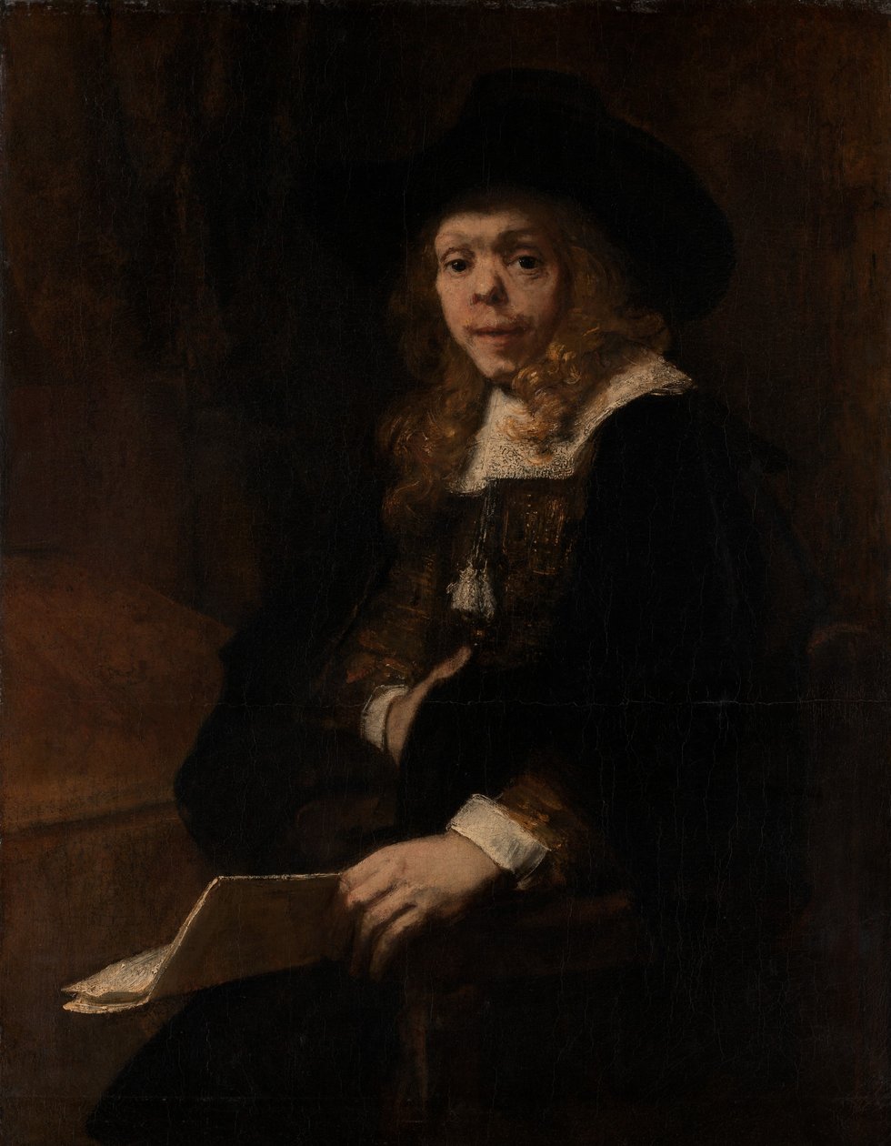 Portrét Gerarda de Lairesse, 1665-67. od Rembrandt van Rijn
