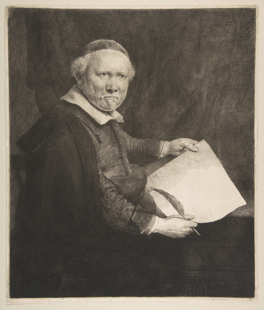 Portrét Lievena Willemsze van Coppenola, spisovatele většího talíře, 1658. od Rembrandt van Rijn