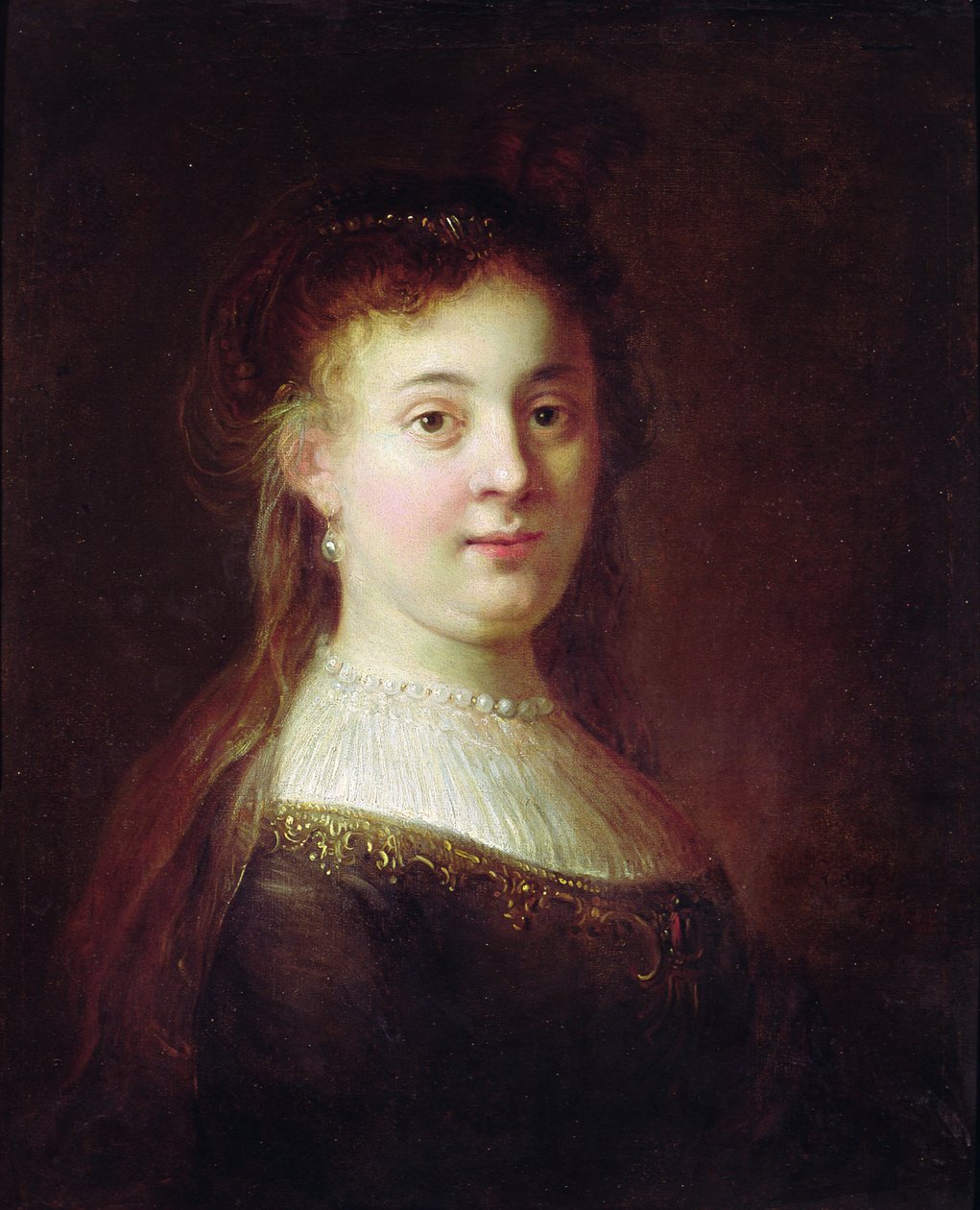 Portrét Saskie van Uylenburgh, kolem roku 1633 od Rembrandt van Rijn