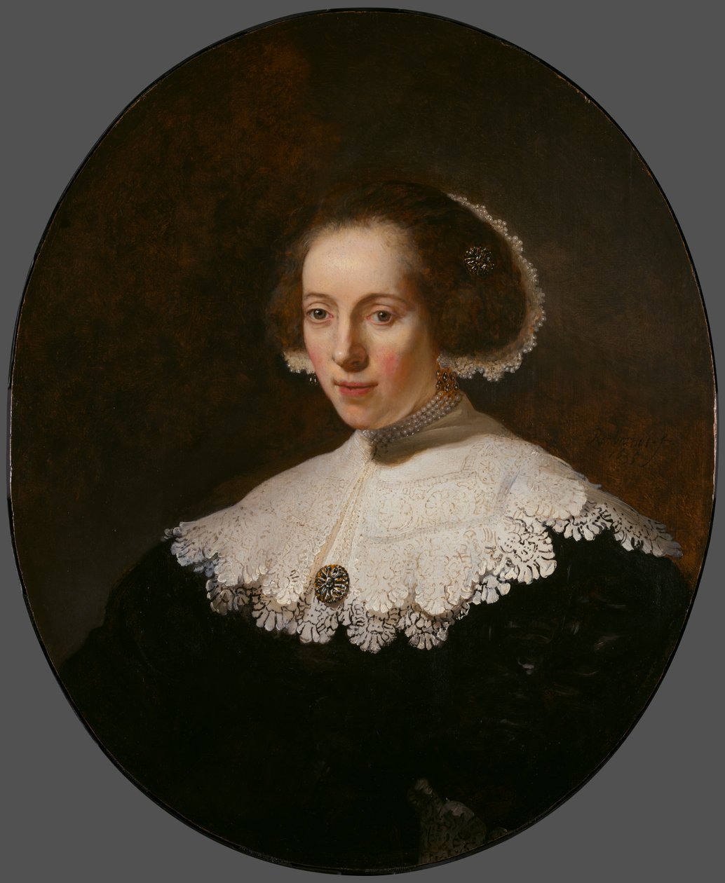 Portrét ženy, cca 1632-35 od Rembrandt van Rijn
