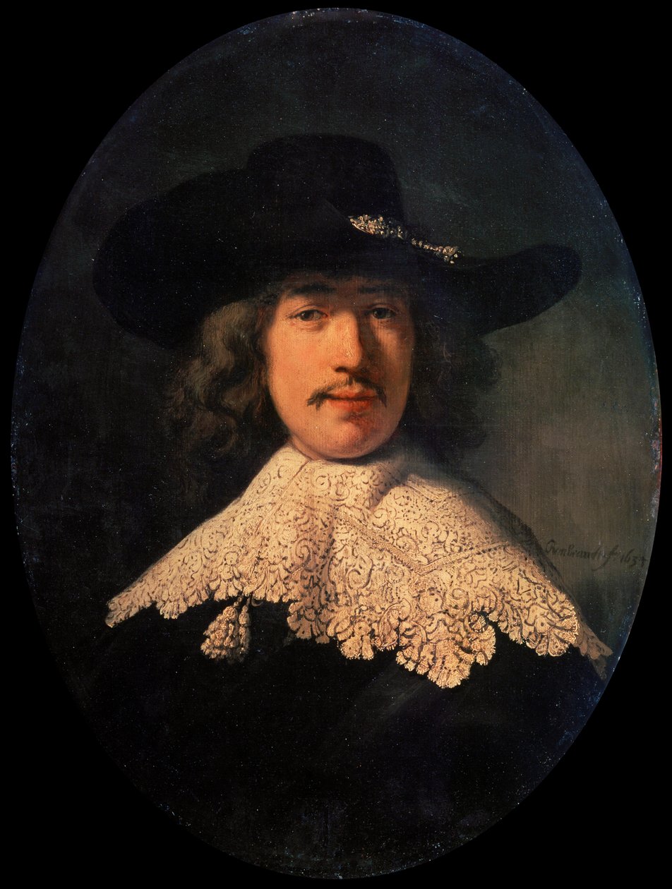 Portrét mladého muže s krajkovým límcem, 1634. od Rembrandt van Rijn