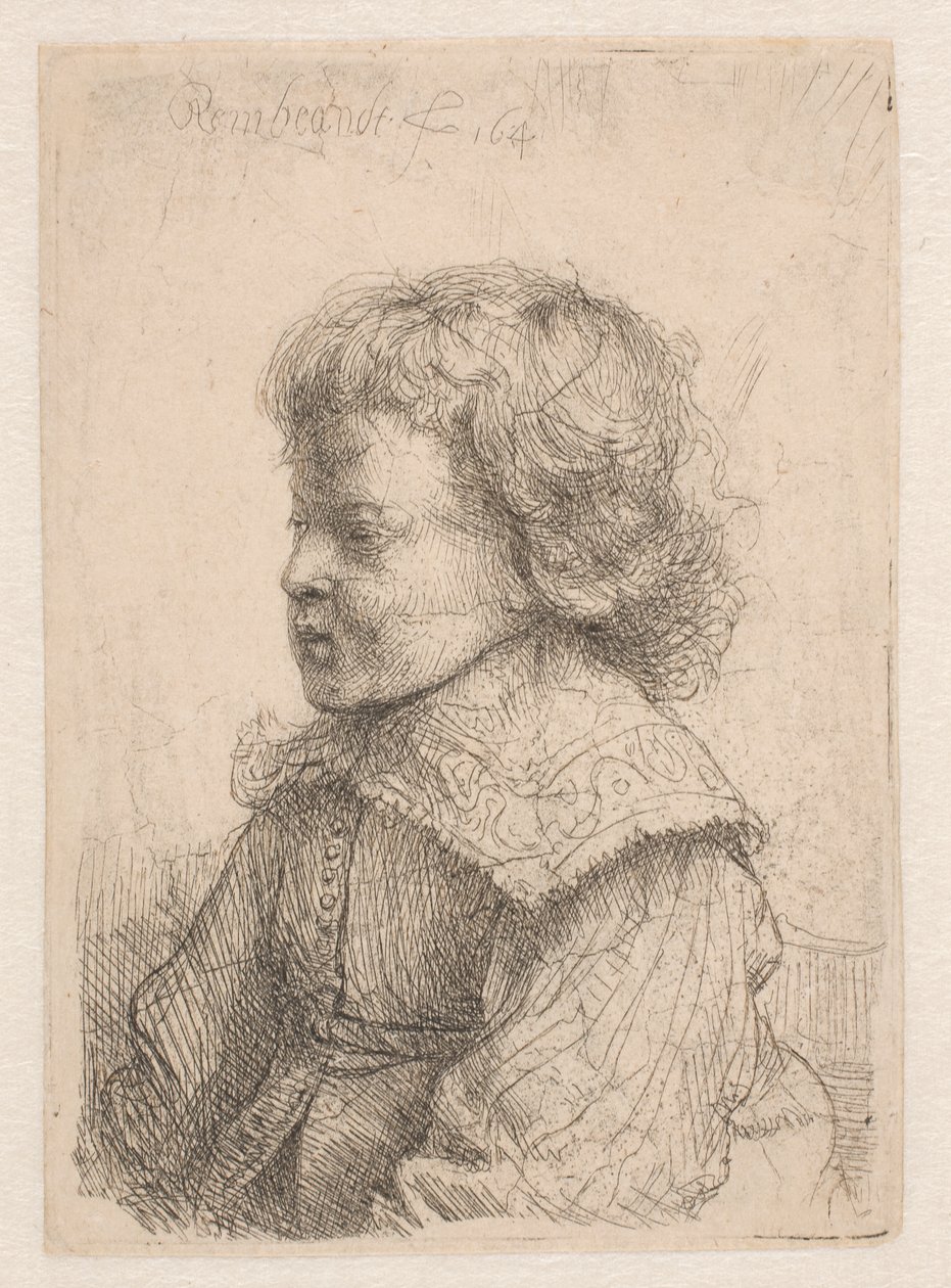 Portrét chlapce z profilu od Rembrandt van Rijn
