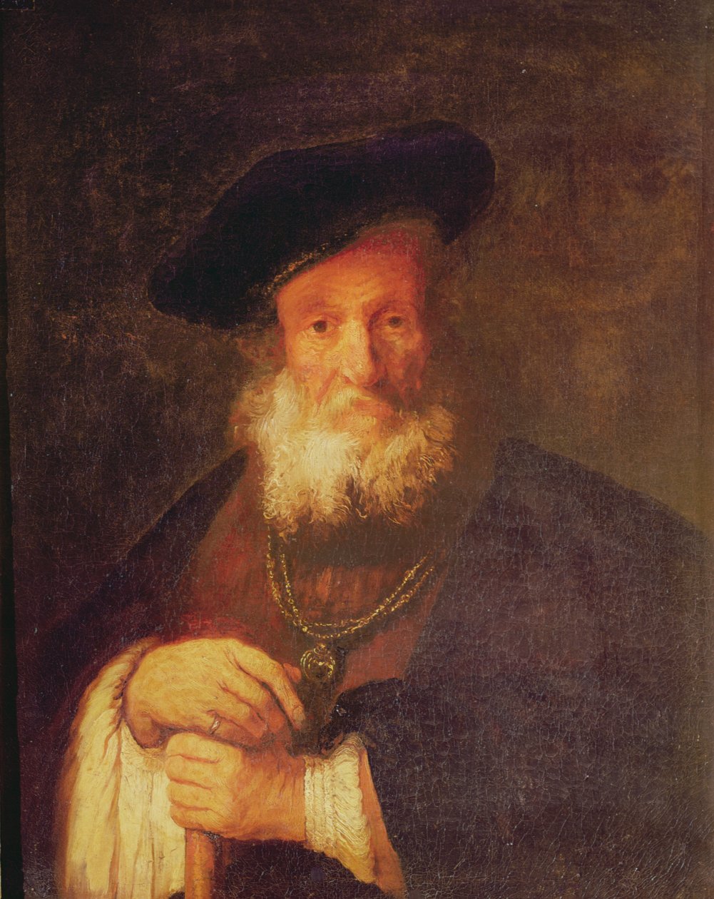 Portrét starého muže od Rembrandt van Rijn