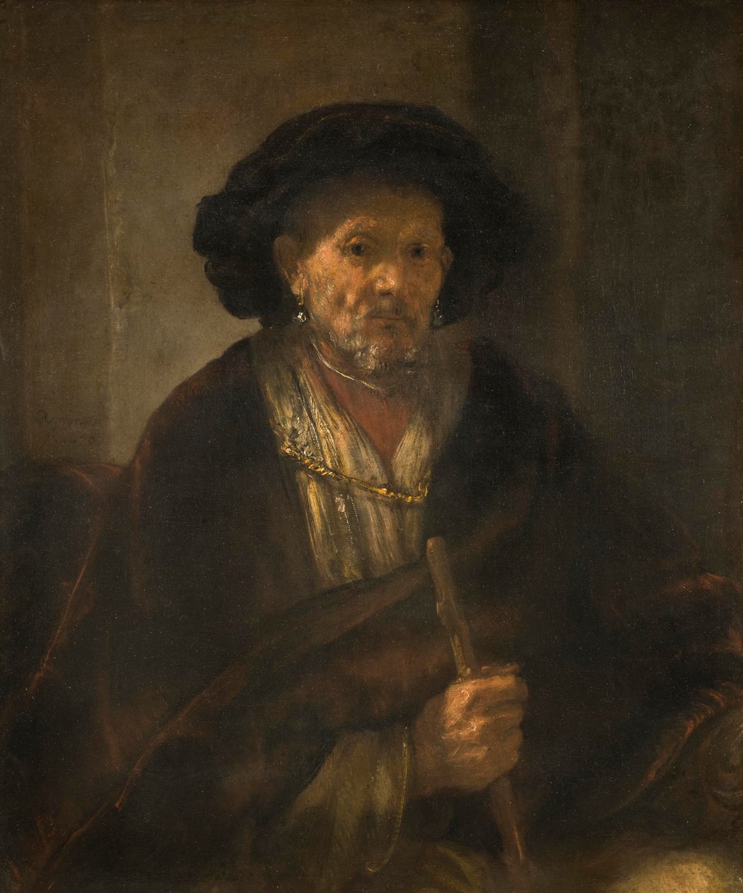 Portrét starého muže, 1655 od Rembrandt van Rijn