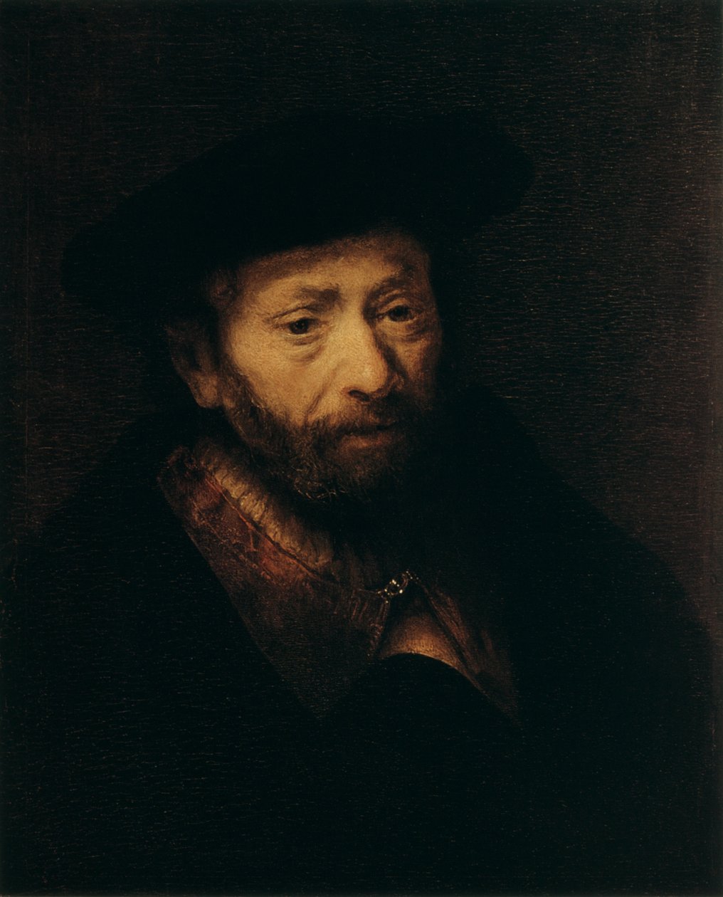 Portrét starého muže, 17. století od Rembrandt van Rijn