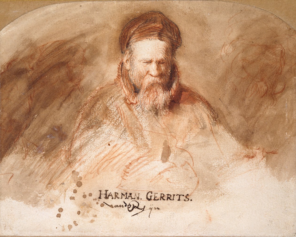 Portrét starého muže Rembrandtova otce, 1625-1630. od Rembrandt van Rijn