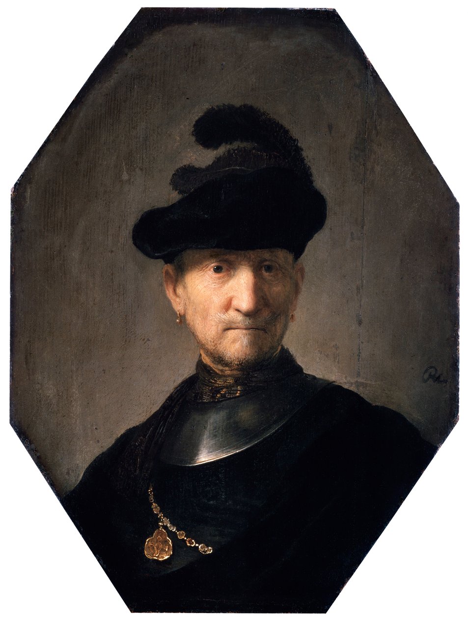 Portrét starého válečníka, c1629-1630. od Rembrandt van Rijn